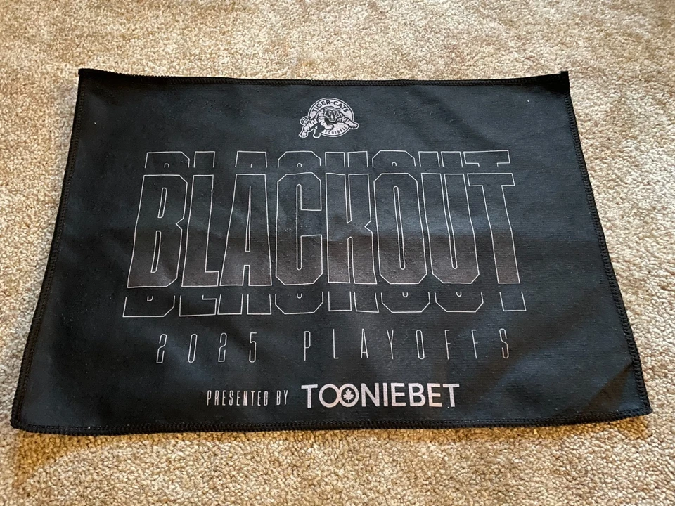 Toalha para Playoff Hamilton Tiger-Cats 2025 - Final Leste - Imagem 1 de 1