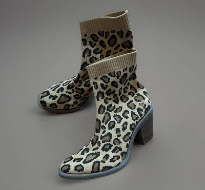 Blowfish Mujer Botas Estampado Leopardo Talla 8 1/2 Material Elástico Foto 1 de 4