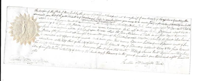 1806 Early American Document Supreme Court Albany New York filed May 26, 1806 - Image 1 of 2