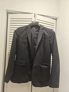 J. Crew Ludlow Boys Suit and Oxford Shirt Size 14 Black - Picture 1 of 9