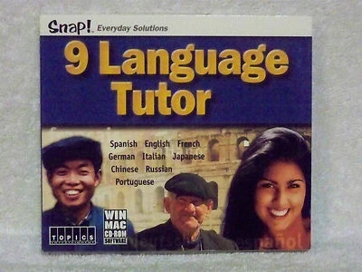 NEW TOPICS ENTERTAINMENT SNAP! 80399 9 LANGUAGE TUTOR CD-ROM ISBN: 1-59150-373-6 - Image 1 of 2