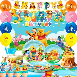 Winnie the Pooh Birthday Party Supplies, Decorations and Party Tableware Sets - Picture 1 of 10
