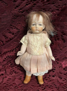 Antique German Mold 621 Miniature All Bisque Doll 5"