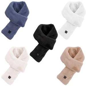 Winter Warmer Scarf Heating Neck Soft Electric USB Heated Wrap Vibration Massage - Picture 1 of 17