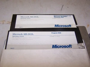 Microsoft MS DOS 5.25 Festplatten - 1987 - Bild 1 von 1