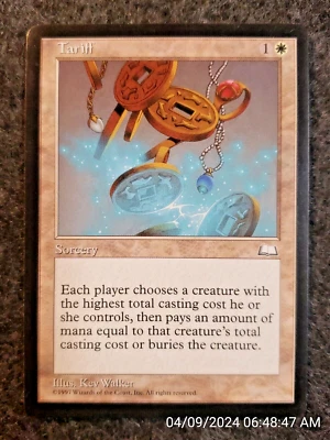 Magic The Gathering MTG Tariff - Weatherlight - EX NM NEVER PLAYED (DS3D1F2) - Image 1 of 4