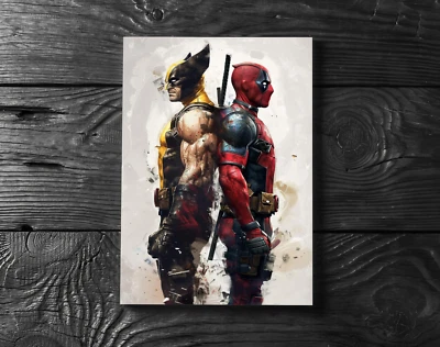 Deadpool Wolverine Marvel Comic Poster Print - No Frame