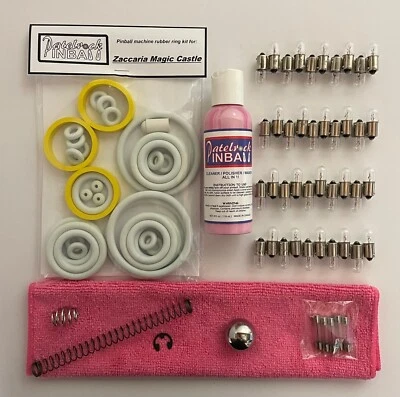 1984 Zaccaria Magic Castle Pinball Machine Maintenance Tune Up Kit - Image 1 of 3