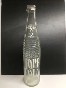 Vintage ACL 16 Oz.Topp Cola Painted Label Soda Bottle. Eunice La./ Savannah Ga. - Picture 1 of 6