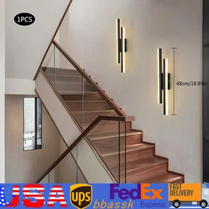 LED Wall Light Sconce Wall Lamp Bedside Lamps Lighting Wall Fixture Dimmable USA - Picture 1 of 11