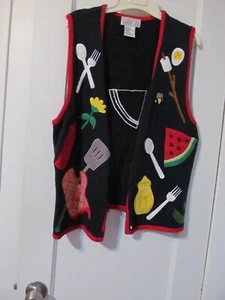 Woman's colorful summer look vest size m - Picture 1 of 3