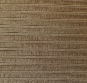 KASLEN TESSUTO TAPPEZZERIA FERROVIARIO A RIGHE CINIGLIA BEIGE MARRONE CHIARO DA CANTIERE 56"W - Foto 1 di 5