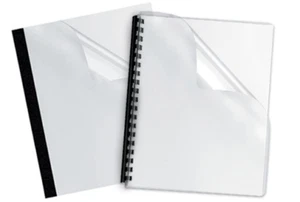 500 hojas - cubiertas de informe de plástico transparente - 7 mil. - (5 cajas de 100) - Imagen 1 de 2