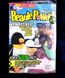 BEANIE POWER MAGAZINE A COLLECTABLE PREMIER ISSUE FALL 1998 NEW SEALED - Picture 1 of 2