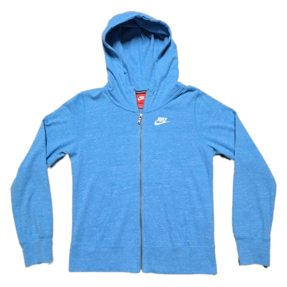 Nike Sudadera con Capucha Cremallera Completa Jóvenes Niñas XL Azul Con Capucha Manga Larga Ligera Foto 1 de 4