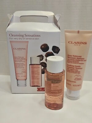 CLARINS 2 piezas SENSACIONES LIMPIADORAS PARA PIELES MUY SECAS O SENSIBLES AUTÉNTICAS Foto 1 de 2