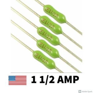 5 Pack  Littelfuse Pico Fuse 125V 1.5A 1-1/2 AMP FAST BLOW AXIAL USA S/H - Picture 1 of 3