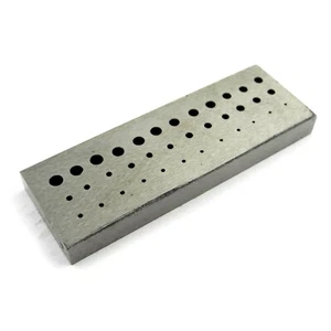 Watchmakers Steel Riveting Staking Block 36 Holes - HS55 - Picture 1 of 2