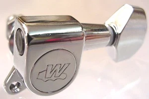 WILKINSON CROMADO GUITAR MACHINEHEADS 6 líneas DOBLE BLOQUEO - SINTONIZADORES - Imagen 1 de 4