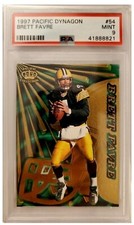 1997 Pacific Dynagon Brett Favre #54 graded PSA 9 card POP 4