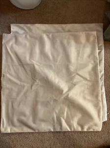 Demetex Throw Pillow Velvet Covers, Ivory ,New set of two - Picture 1 of 6