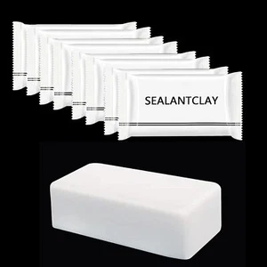 Pack of 8 White Seal Putty Waterproof Duct Repair Sealing Clay, - Picture 1 of 2