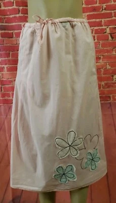 Falda bordada artística rosa línea A United Colors Of Benetton para mujer 42/US 6 Foto 1 de 4