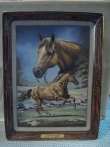 Franklin Mint Collectible Horse Series, Rectangular Plate "Quarter Horse" - Picture 1 of 4