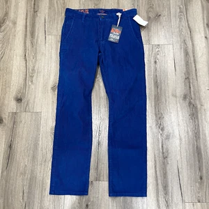 Dockers Alpha Herrenhose Größe 31 x 30 blau schmal zulaufend Stretch-Passform Cord neu mit Etikett - Bild 1 von 11