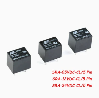 Relay Miniature Print Relay 5V 12V 24V 1-Switcher 1xUM 20A Single SRA-5 12 24VDC - Image 1 of 4