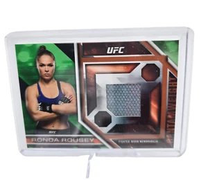 2017 Topps UFC Knockout Ronda Rousey #FMR-RRO Green Mat Relic /50 - Picture 1 of 6