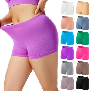 Pantalones cortos boxer 2025 para mujer y niño ropa interior sin costuras cobertura completa suaves elásticos - Imagen 1 de 37