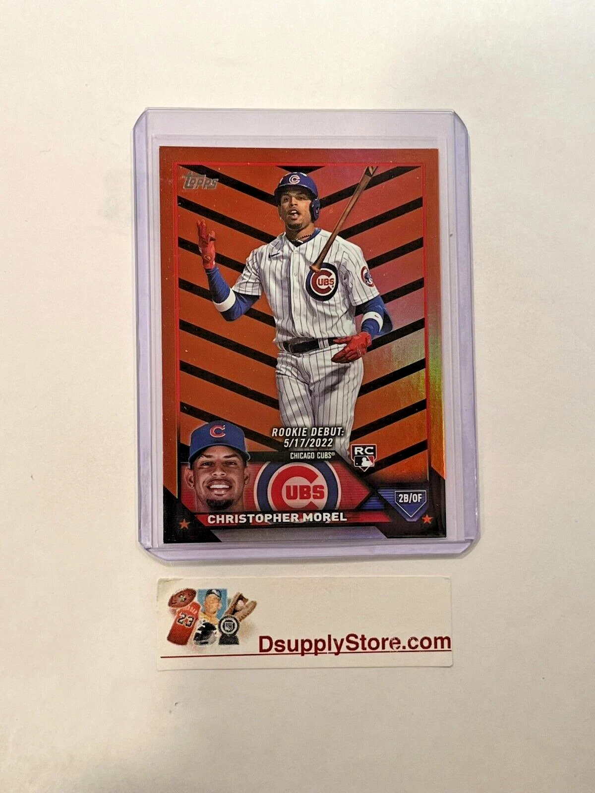 2023 Topps Update Christopher Morel RC Rookie Orange Black Holo Foil #US163 Cubs
