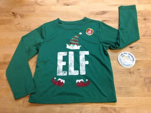 Family Pajamas Kids Elf Pajama Top, Green, 4-5 - Picture 1 of 1