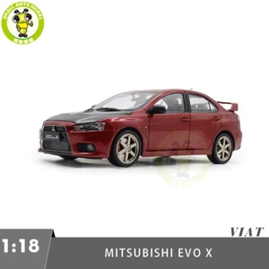 Modellino auto pressofuso cofano carbonio rosso 1/18 Mitsubishi Lancer EVO X 10 - Foto 1 di 17