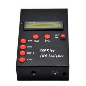 SARK-100 1-60MHz HF ANT SWR Antenna Analyzer Meter SARK100 for Ham Radio - Zdjęcie 1 z 8
