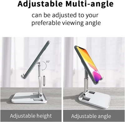 Soporte de escritorio ajustable para teléfono tableta soporte de escritorio soporte de montaje multifuncional Foto 1 de 4