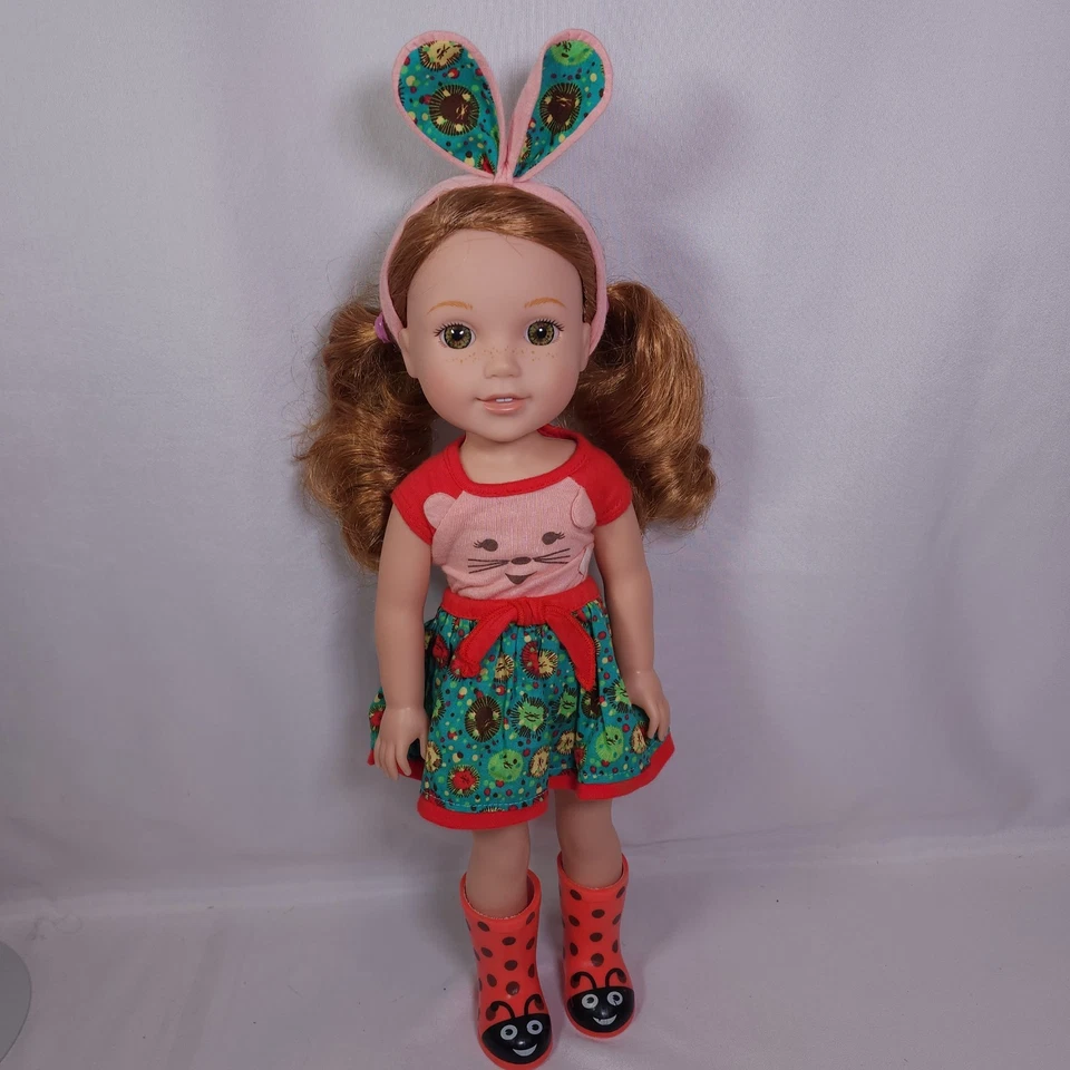 Muñeca American Girl "Willa" de 14,5": pelo rojo rizado, conjunto de agua traje First Meet Foto 1 de 4