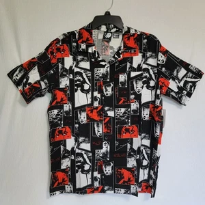 IT Shirt PENNYWISE, THE CLOWN Hombre Camisa Grande Manga Corta Abotonada - Imagen 1 de 3