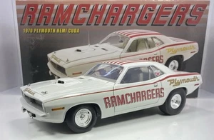 Acme A1806128 1/18 Scale 1970 Plymouth Hemi Cuda Ramchargers - Picture 1 of 8