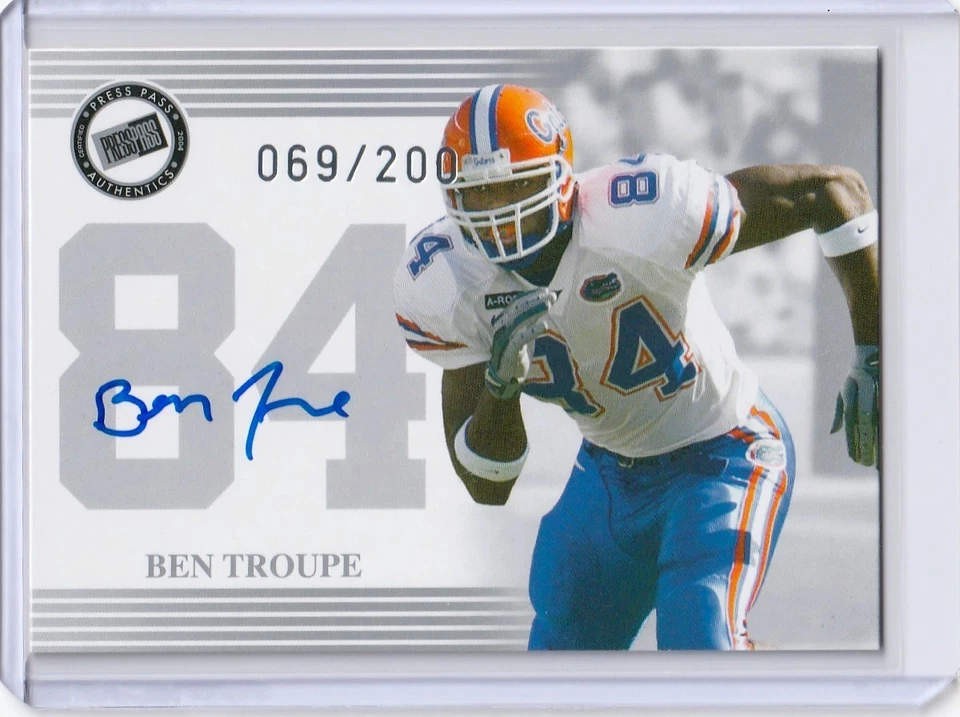 2004 Press Pass Auto Silver /200 Ben Troupe Rookie Auto RC - Image 1 of 2