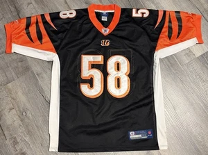Reebok On Field MAUALUGA #58 Cincinnati Bengals Jersey NFL Adult 52 Black Orange - Picture 1 of 12