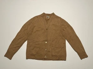 Vintage 50s 60s Cashmere Cardigan Sweater Marshal Field and Company M USA - Picture 1 of 12