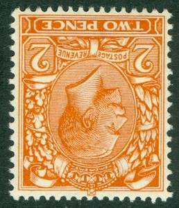 SG 370wk 2d orange, variety watermark inverted & reversed. Fine unmounted mint.. - Picture 1 of 1