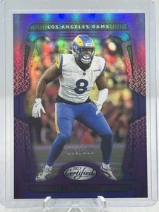 2025 Panini Certified Jared Verse Mirror Purple/299 Los Angeles Rams #60 - Picture 1 of 10