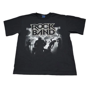 Rock Band Shirt Boys 18 Black Crew Neck Short Sleeve Graphic Print Tee - Picture 1 of 16
