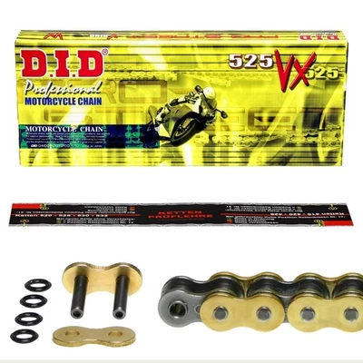 DID Chain GOLD Reinforced Suzuki GSF 400 Bandit, 91-95 (GK75A GK75B) Rivet Lock - Image 1 of 3