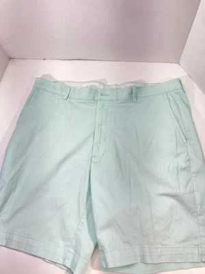 Rountree Yorke Shorts Men Size 40X10 Seafoam Green Pastel Cotton Stretch Casual - Image 1 of 4