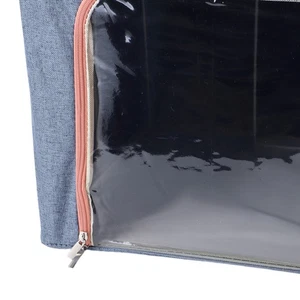 For Clothes Storage Bin Metal Frame Foldable Fabric Blanket Storage Container - Picture 1 of 12