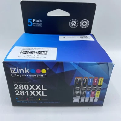 E-z Ink TM Black and Color Replacement Ink Cartridges for Canon 280XXL/281XXL - Image 1 of 2